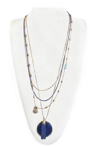 Blue Circle Pendant