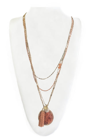 Orange Circle Pendant