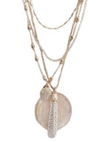 White Circle Pendant