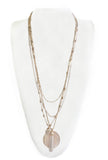 White Circle Pendant