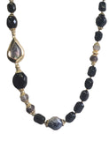 Black Beaded Necklace